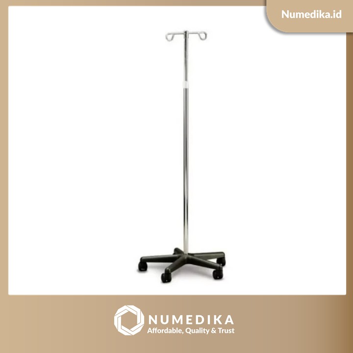 Tiang Infus MIRAII Stainless Steel Kaki Plastik